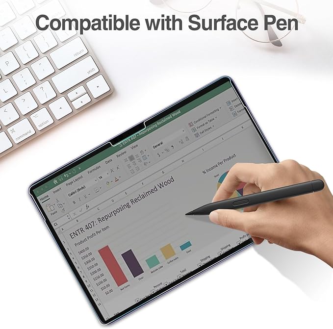 ProCase Privacy Screen Protector for Surface Pro 12 Inch 2025, Anti-Spy Tempered Glass Film Guard for 12" Surface Pro 2025 Release