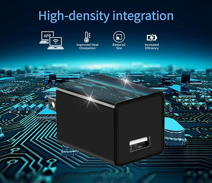Mini Spy Camera Hidden Detection in USB Charger - HD 1080P Wireless WiFi Nanny Cam, Indoor Home Security Camera with APP Remote Viewing, Motion Detection Alert for Baby/Pet Monitoring