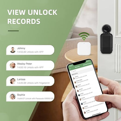 Moquin G2 WiFi Gateway for Remote Control, Wi-Fi Bridge Compatible with Alexa Voice-Controlled, Suitable for TTLock App Key Boxes