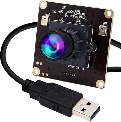 ELP 4K USB Camera for Computer & Rasp Pi - Dual Microphone, IMX317 Sensor, 8MP USB Security Camera
