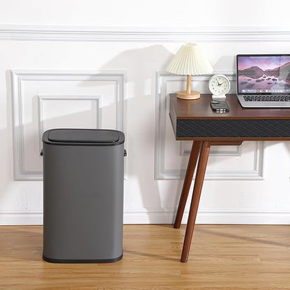 Garvee 13 Gallon Automatic Sensor Trash Can with Motion Activated Lid - Touchless Kitchen & Bathroom Garbage Bin, Battery Powered Smart Can for Office/Bedroom (50L Capacity)