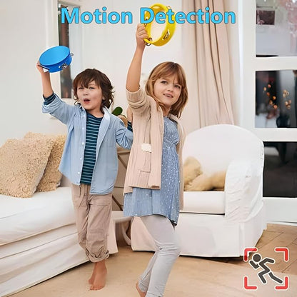 XISRU 64GB Small Nanny Cam Security Camera,1080P Motion Detection (Royal Black)