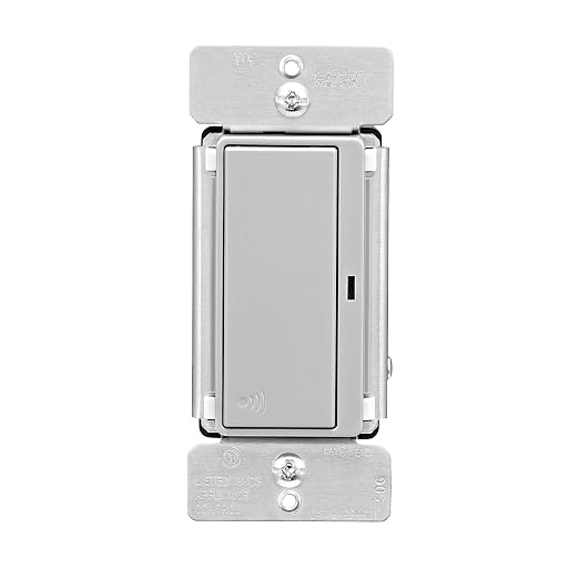 Eaton Z-Wave Plus RF9601DGY Wireless Switch, Single Pole, 3-Way, Gray