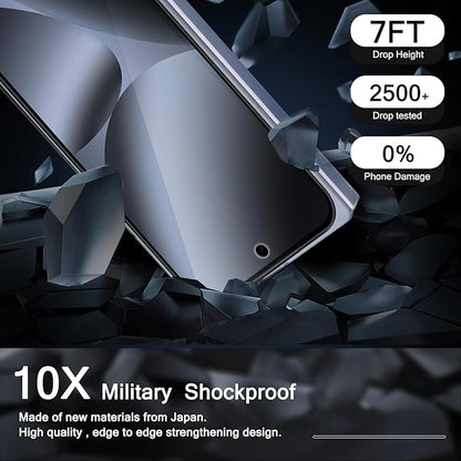 Milomdoi 9 in 1 Screen Protector for Google Pixel 10 Pro Fold, 3 Inside Flexible Film + 3 Front Tempered Glass + 3 Camera Lens Protector Accessories with Installation Frame, No bubbles