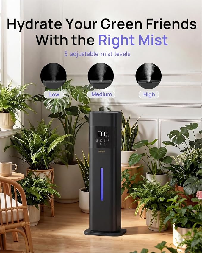 Humidifier Large Room, 2.1Gal/8L Cool Mist Humidifiers for Bedroom