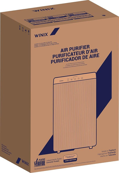 WINIX 5510 Air Purifier (New Generation of 5500-2 with App Support) for Home Large Room Up to 1881 Ft² in 1 Hr, True HEPA, High Deodorization Carbon Filter and Auto Mode, Captures Pet Allergies, Smoke