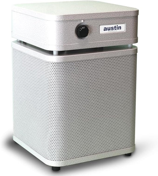 Austin Air HealthMate Plus Junior Air Purifier Sandstone - Advanced 4- Stage Filtration Air Purifiers For Home with Activated Carbon & Zeolite - Ideal as Air Purifiers for Bedroom, Model A250