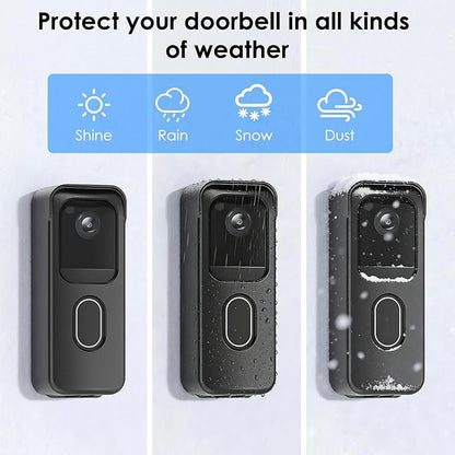 No Drill Door Mount for Blink Video Doorbell (2025 2nd Gen), Adhesive Mounting Bracket Accessories for Security System, Not for Blink Video Doorbell (2021&2023 Release), Black