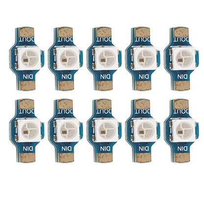 10Pcs LED Module, High Brightness Smart RGB LED, Energy Saving Lightweight Decorative Back Light, Individually Addressable LED Light Module 5V