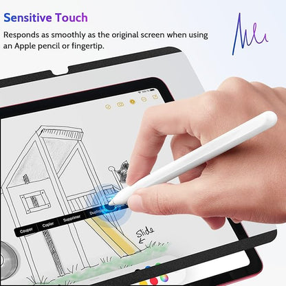 Peslv Magnetic Privacy Screen Protector for iPad 10th 2022 10.9" & iPad 11th A16 2025 11", Removable Anti Blue Light Glare Spy Private Filter, High Sensitive Bubble-Free Black Security Screen