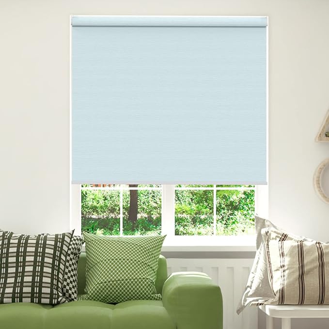 Smart Motorized Window Shades, Customizable Room Darkening Blinds with Remote Control for Home or Office