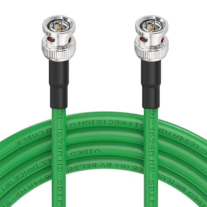 Superbat 3G 6G SDI Cable 50ft 75ohm BNC SDI Video Cable Belden 1694A Green Supports 6G-SDI 3G-SDI HD-SDI 4K/8K Video Security Camera Converter,Precision SDI Camera Wire