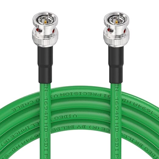 Superbat 3G 6G SDI Cable 50ft 75ohm BNC SDI Video Cable Belden 1694A Green Supports 6G-SDI 3G-SDI HD-SDI 4K/8K Video Security Camera Converter,Precision SDI Camera Wire