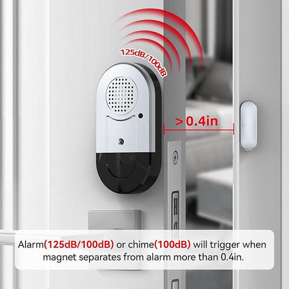 Sanjie Door Alarms When Opened,Door Window Alarm Sensors for Kids Safety/Home Security/Pool/Garage/Dementia/Toddler/Travel Security,Easy to Install,Volume Control/Loud Alert,Long Battery Life,10 Pack