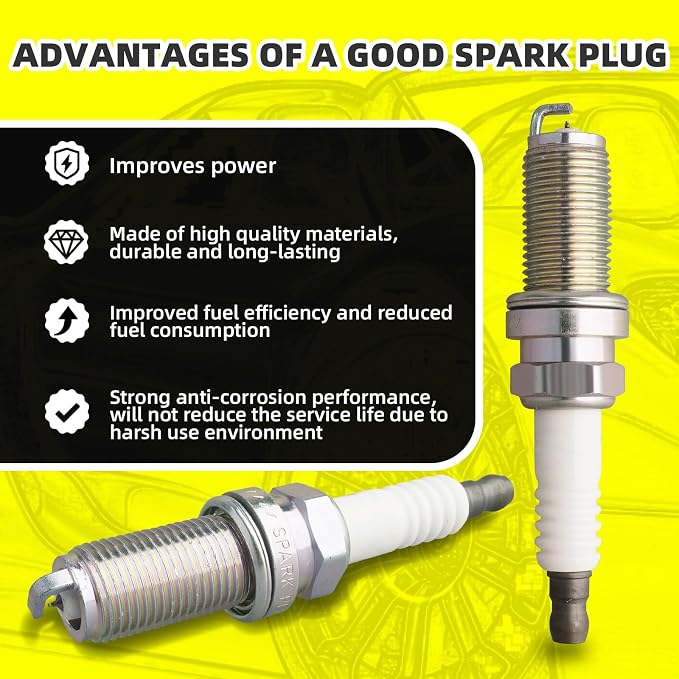 Set of 6 Ignition Coils Pack UF487 90919-02255 & 6 PCS Iridium Spark Plugs