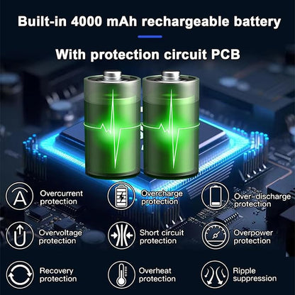 3W Solar Panel with Built-in 4000mAh Battery, IP65, 13.2ft Charging Cable, only Compatible with Ring Video doorbell 3/4/3 Plus,Ring Battery Doorbell Plus/Pro Camera, Simple Installation (Fork-Style)