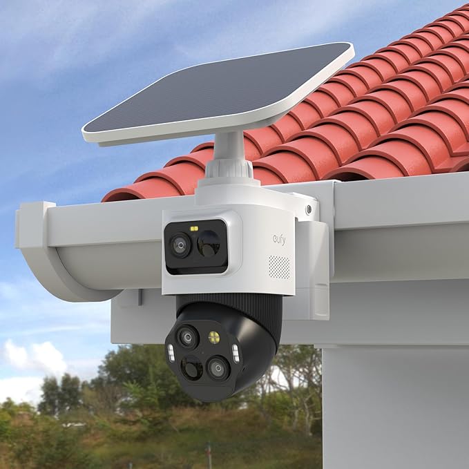 Gutter Mount Bracket Compatible with eufy PoE NVR Security System S4 Max,eufyCam S4 and eufy PoE Bullet-PTZ Cam S4 Security Camera (White)