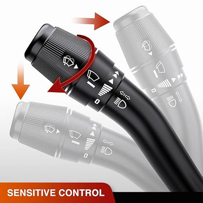 Nilight Turn Signal Switch Compatible with 1997 1998 Ford F150 F250 1997 F350 1999-2004 F250 F350 Super Duty 1997-1998 E150 E250 E350 Econoline Multifunction Combination Lever Switches