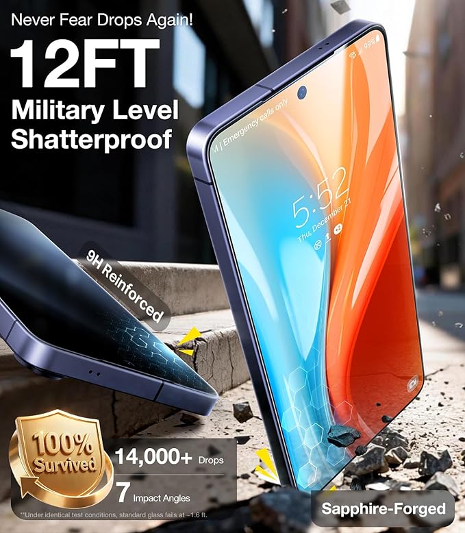 UltraGlass TOP 9H+ Armor for Samsung Galaxy S26 Ultra Screen Protector [NO.1 Military Grade Protection] for Samsung 26 Ultra Screen Protector Tempered Glass S26ultra, Phone Case Fit, 2 Pack