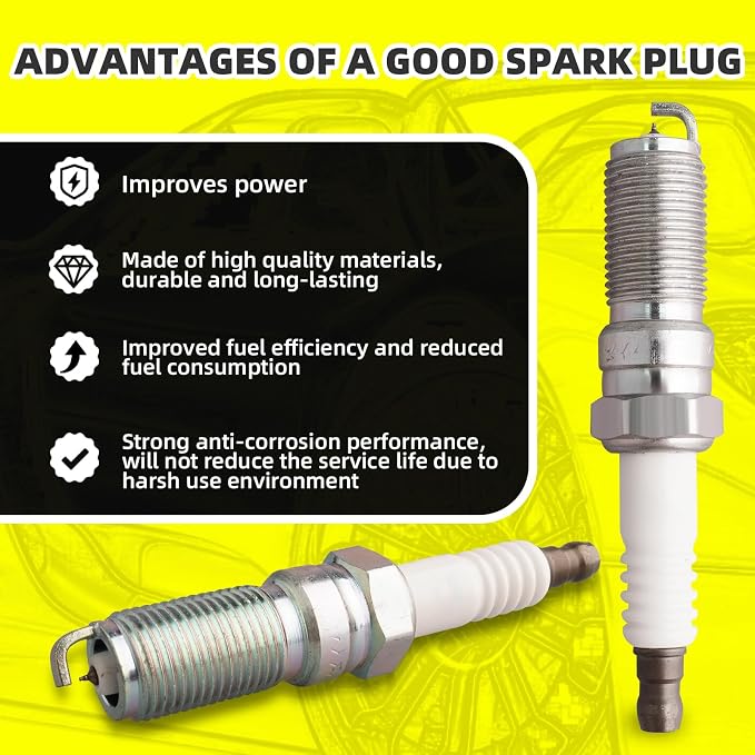 Set of 6 Ignition Coils Pack UF595 UF553 & 6 PCS Iridium Spark Plugs