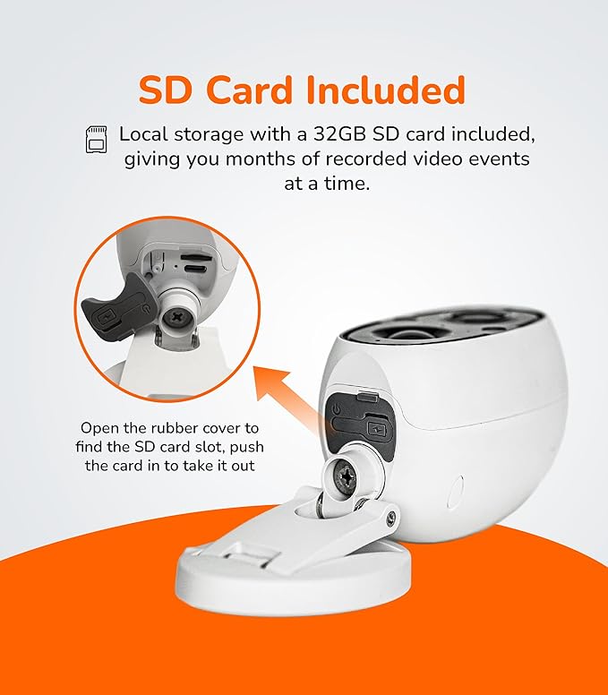 SensForge 2.5K Indoor Outdoor Battery Camera, Dual-Band WiFi, Free AI Human & Pet Detection, 2-Day Cloud + 32GB SD Storage, Spotlight Color Night Vision, Magnetic Mount, Optional AI + Storage Upgrade