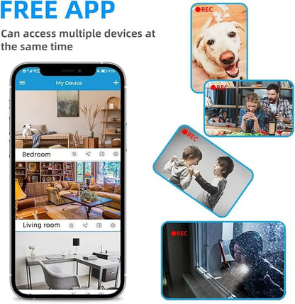 LIZVIE Phone Charger Hidden Camera with Spy Lens, 24/7 Night Vision, Wireless Charger Spy Camera Indoor, Free APP Control/Motion Detection, Supports 256GB SD Card.