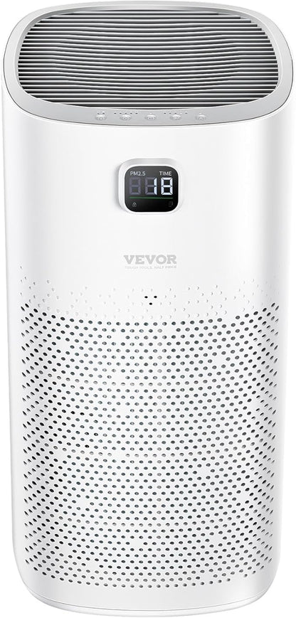 VEVOR Air Purifier, H13 HEPA Layer, 2018 ft²/h Smart Air Purifier with Speed Control & Child Lock Guard, Efficient Air Cleaner with Convenient Touch Panel & 23 dB Sleep Mode, Fit for Home & Office