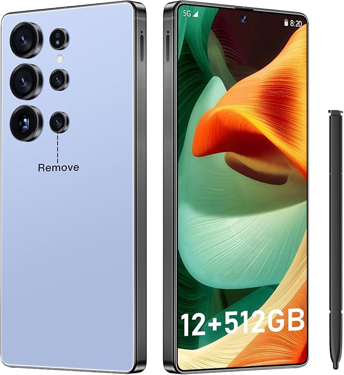 I25 Ultra: 6.99" FHD+ Android 14 Smartphone | 12GB+512GB | 108MP+68MP Camera | 7000mAh Battery | Built-in Stylus Pen | Blazing Fast Performance (Titanium Blue)