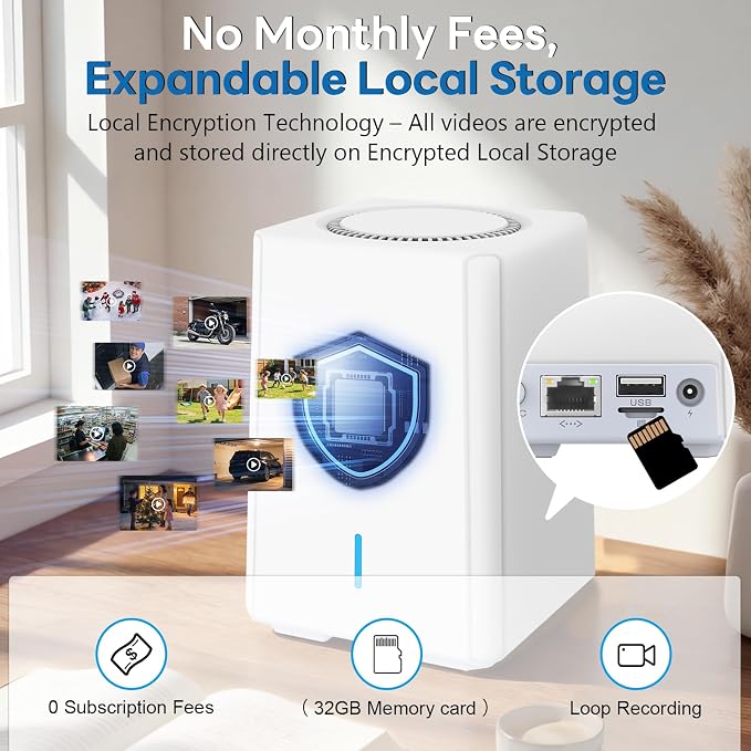 4K/8MP Security Camera Wireless Outdoor,(Add-1cam)