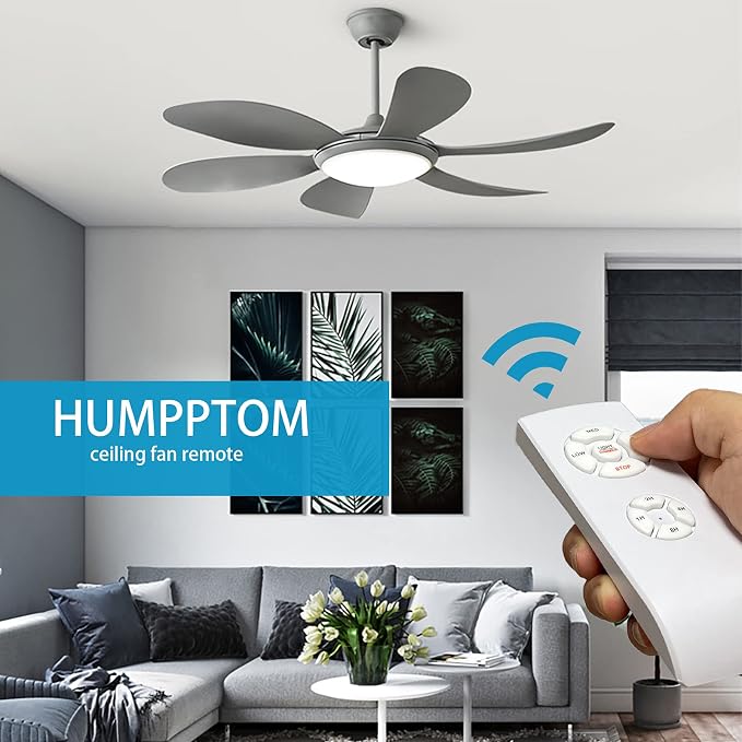 Universal Smart WiFi Ceiling Fan Remote Control Kit, Compatible with Alexa, Google Assistant and Smart Life App, No Hub Required Small Size WiFi KIT