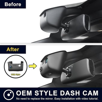 Mangoal 4K Dash Cam Custom Fit Jeep Grand Cherokee 2016 2017 2018 2019 2020 2021 & Grand Cherokee WK 2022 (Model B), Limited Trailhawk Overland,Check Model Carefully,UHD 2160P Video,128GB Card