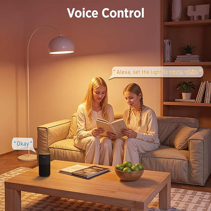 WiFi G9 Smart Bulb, RGBCW, Compatible with Alexa Google Home, Dimmable, Tunable White(2700k-6500k), 2.4GHZ WiFi Only, 3Pack