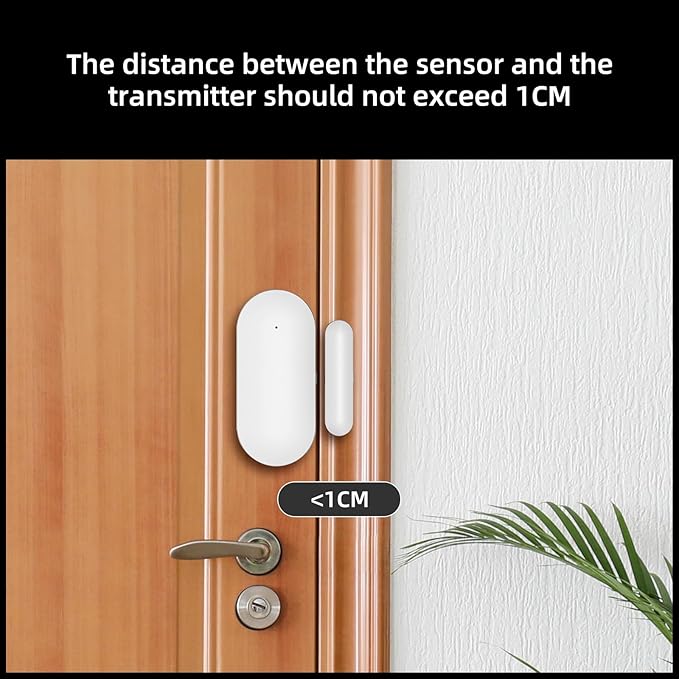 YBJ Wireless Door Window Sensor Door Magnetic Detector for Home Security Alarm System Entrance Alarm Anti-Theft,Intrusion Prevention,for Home Warehouse Garage Business Store Office (3pcs)