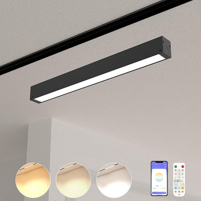 Magnetic Floodlight Track Head, 24V 15W LED Lamp | for Track Light, Dimmable Linear Floodlight, APP Remote Control, Adjustable CCT 3000K-6000K, ETL Certified Ceiling Lighting