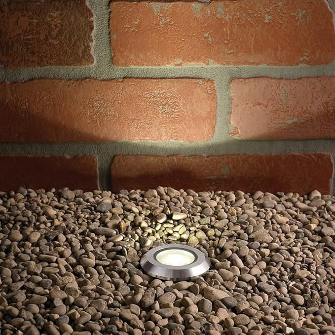 Kichler 16141SS30 Transitional LED Mini All-Purpose from Landscape LED Collection in Pewter, Nickel, Silver Finish,