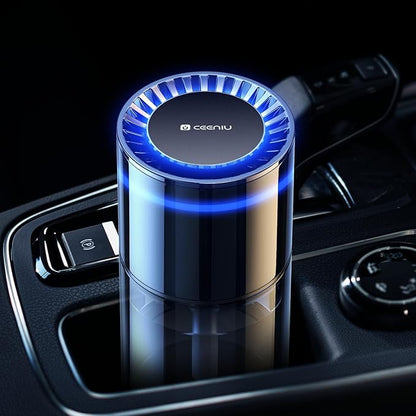 Ceeniu 2024 New Car Air Freshener, Auto ON/Off, Multi-Mode Adjustable, Blue Ambiance Light, 135ml Last 6 Months, Natural French Fragrance, CF3 car fresheners, Roman Holiday