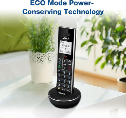 VTech LS6331-2 Expandable Cordless Phone 2 Handsets with DECT 6.0 Desk/Wall Mountable Transmitter, Bluetooth Connect-to-Cell, Full Duplex Handset Speakerphone, Landline Phone with Smart Call Blocker
