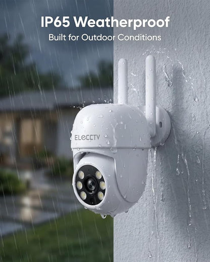 2 Pack 4MP 2.5K Security Camera Outdoor 360° View 5G/2.4G WiFi PTZ IP65