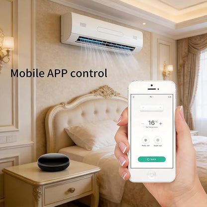 WiFi IR Blaster, Remote Control Hub for Home Automation, Infrared Universal Remote for TV AC AUD STB, Compatible With Alexa & Google Assistant