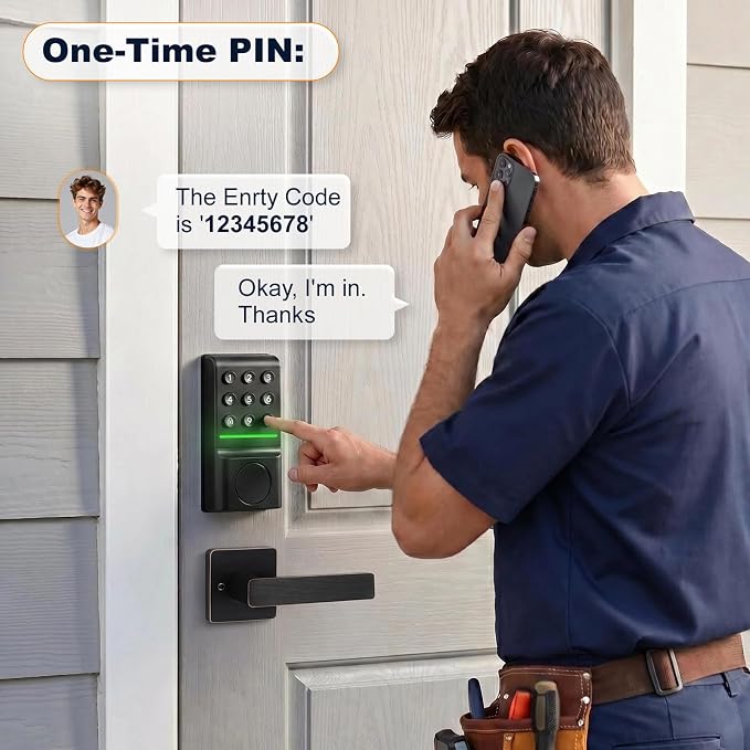 SEPOX® Keyless Entry Deadbolt, Offline Smart Keypad Doorlock, LED Indicator