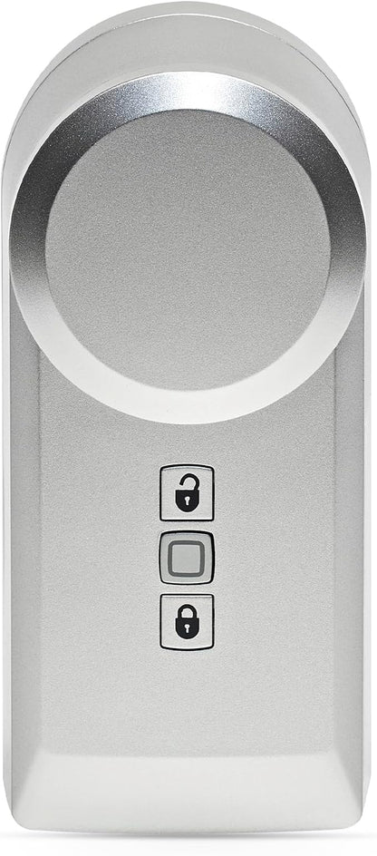 Homematic IP Smart Home Door Lock Drive, Silver, Electronic Door Lock, Smart Lock Retrofittable Without Conversion, Door Opener Controllable via App, Alexa & Google Assistant, 160556A0
