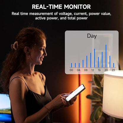 Energy Monitor with 16 50A and 2-200A Circuit Level Sensors, Smart Home Real-Time Accurate Energy Consumption Tracking, WiFi Meter Solar/Net Metering, 2.4 GHz WiFi