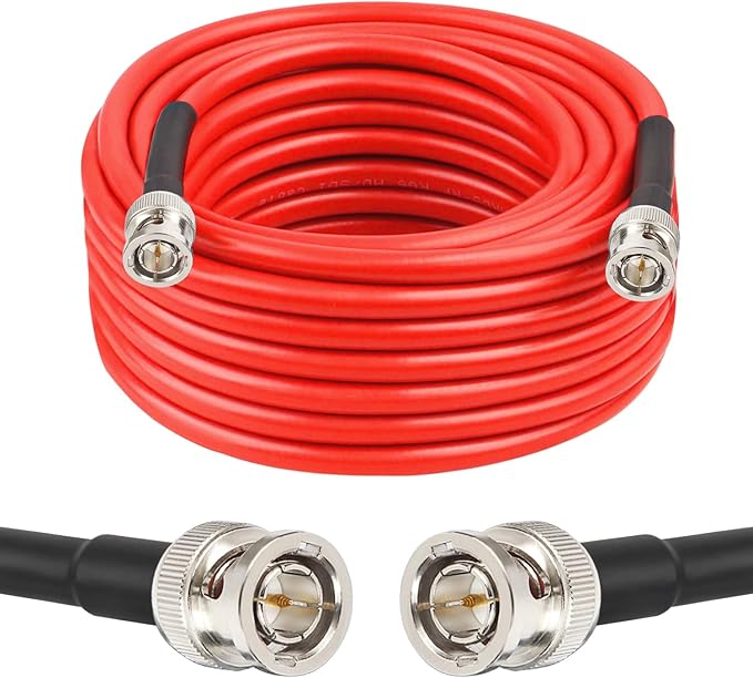 XRDS-RF 12G SDI Cable 35FT, 3G/6G/12G 75ohm RG6 BNC Cable Supports HD-SDI/3G/6G-SDI/4K for Video Security Camera Converter