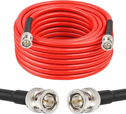 XRDS-RF 12G SDI Cable 35FT, 3G/6G/12G 75ohm RG6 BNC Cable Supports HD-SDI/3G/6G-SDI/4K for Video Security Camera Converter