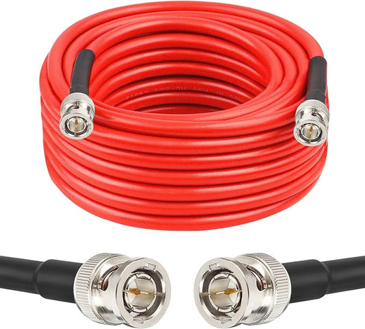 XRDS-RF 12G SDI Cable 35FT, 3G/6G/12G 75ohm RG6 BNC Cable Supports HD-SDI/3G/6G-SDI/4K for Video Security Camera Converter