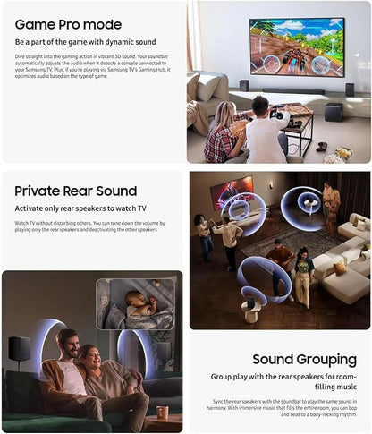 Samsung Q-Series Soundbar HW-Q930F 9.1.4ch with Subwoofer & Rear Speakers, Dolby Atmos DTS:X Premium Home Theater System, Cinematic Surround Sound for TV, Movies & Gaming