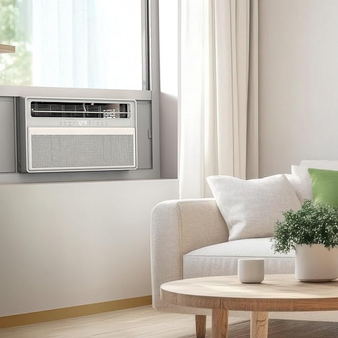 TCL 10000 BTU Q-Series Smart Inverter Window AC, Energy Efficient Air Conditioner with Fan, Dehumidifier, Remote Control & WiFi, Works with Smart Home Devices & TCL Home App, Cools up to 450 Sq. Ft.