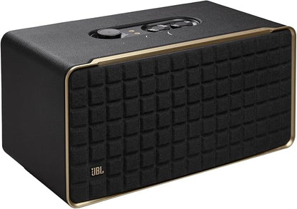 JBL Authentics 500 - Smart Home Speaker - Black | Superb sound and performance with Dolby Atmos Music, Inspired by retro design, Music streaming services via built-in Wi-Fi