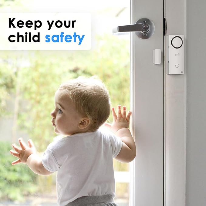 Onvis 4-in-1 Wireless Door Window Contact Sensor for Alarm System and Smart Home Automation ,Thermometer, Hygrometer, Only Works with Apple HomeKit (Thread) -Need to Upgrade The Firmware to 1.6.6