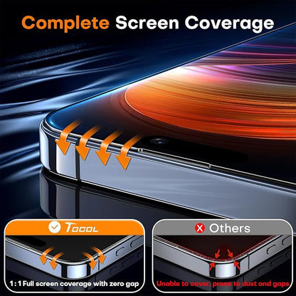 TOCOL for iPhone 12 Privacy Screen Protector/iPhone 12 Pro Privacy Screen Protector True 25°Anti Spy 9H+ Hardness Tempered Glass for Full Coverage Easy Installation 2 Pack